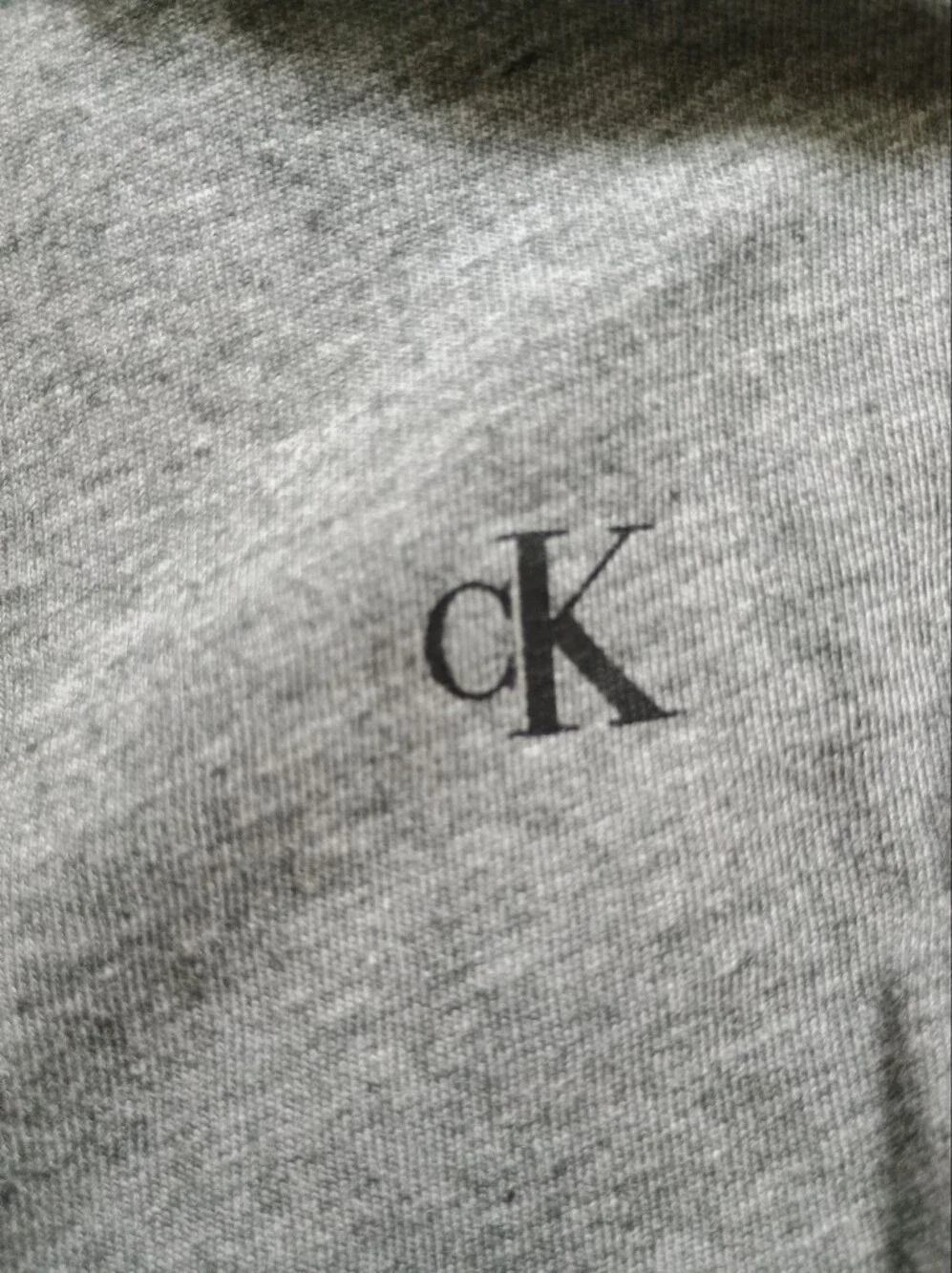 Calvin Klein Jeans Kids Long Sleeve Tee Heather Gray with Logo